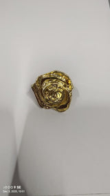 Golden Rose Romance Jewelry Set – Necklace, Earrings, Bracelet & Ring (4-Piece Gift Set)