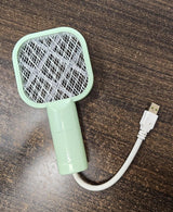 2-in-1 Mini Mosquito Killer Racket & LED Lamp – USB Rechargeable Electric Insect Zapper