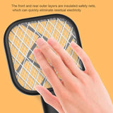 2-in-1 Mini Mosquito Killer Racket & LED Lamp – USB Rechargeable Electric Insect Zapper